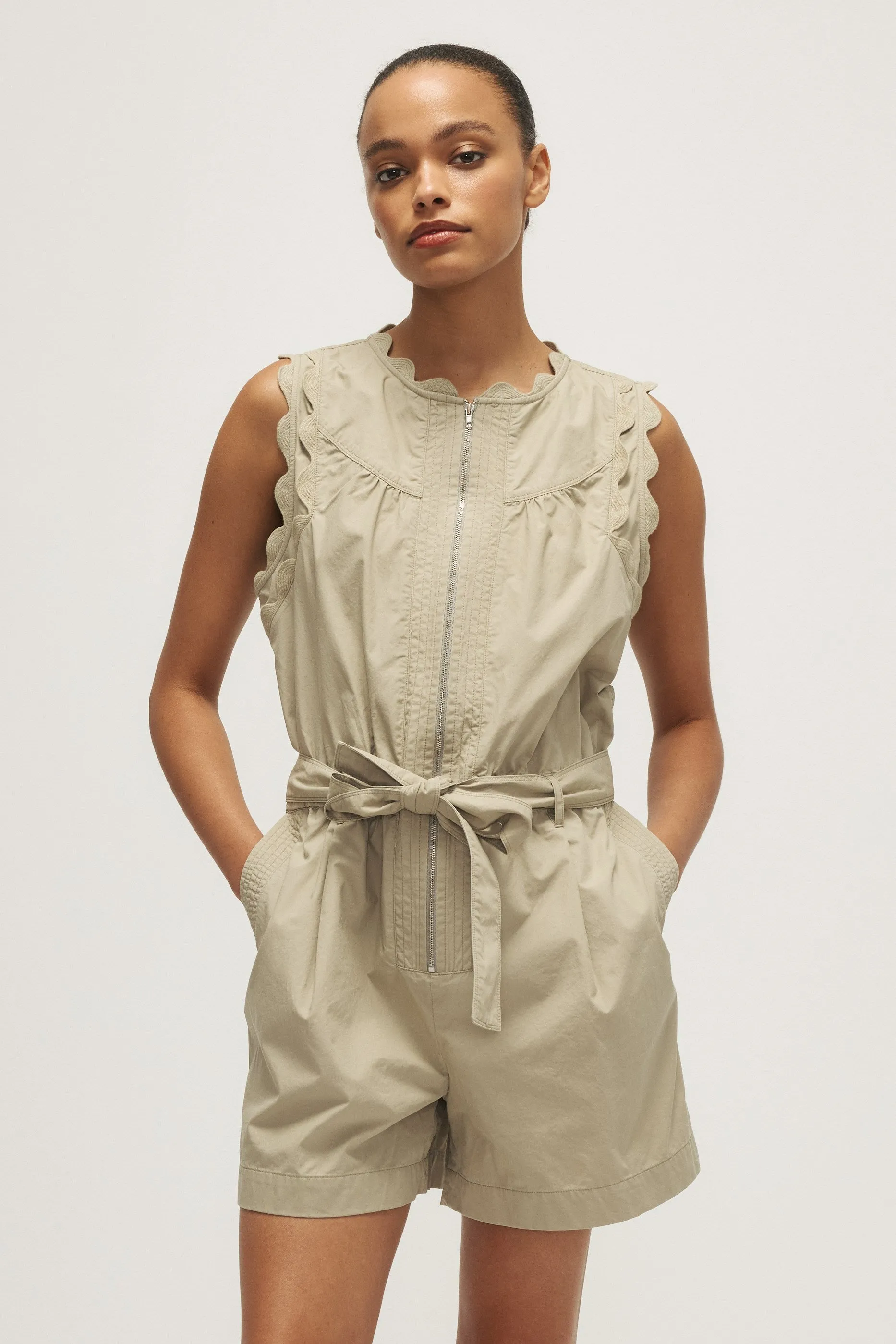 AMOR ROMPER-Light sage sold by MELISSA NEPTON