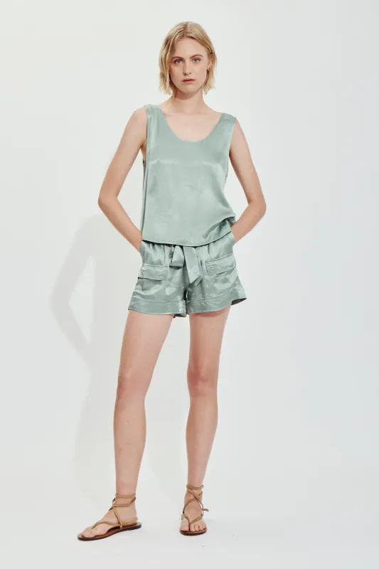 CARTER TANK TOP-Perfect green made by MELISSA NEPTON