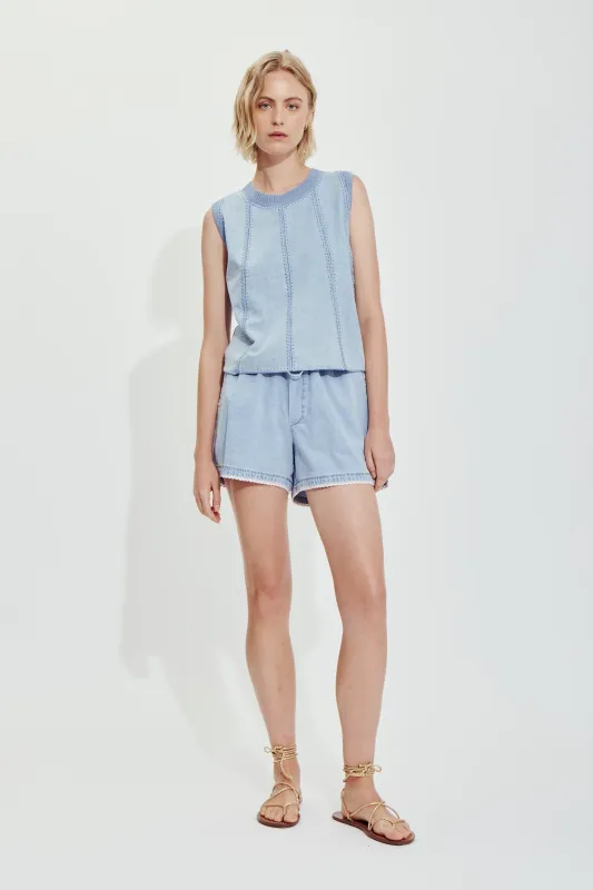 OLIVE TOP-Chambray denim sold by MELISSA NEPTON