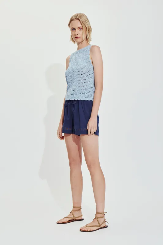 MIRALI TOP-Light blue sold by MELISSA NEPTON