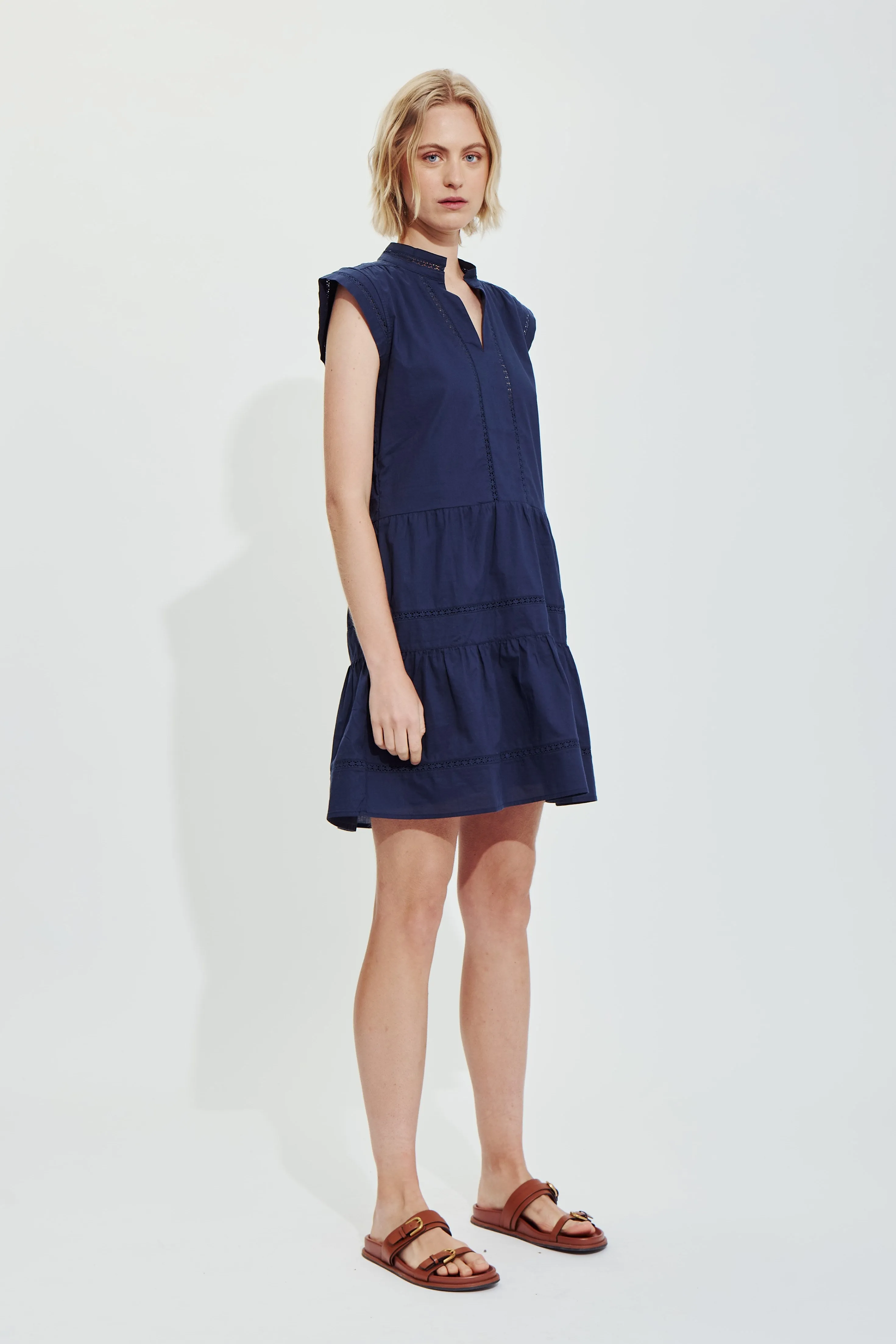 MALAGA DRESS-Navy sold by MELISSA NEPTON