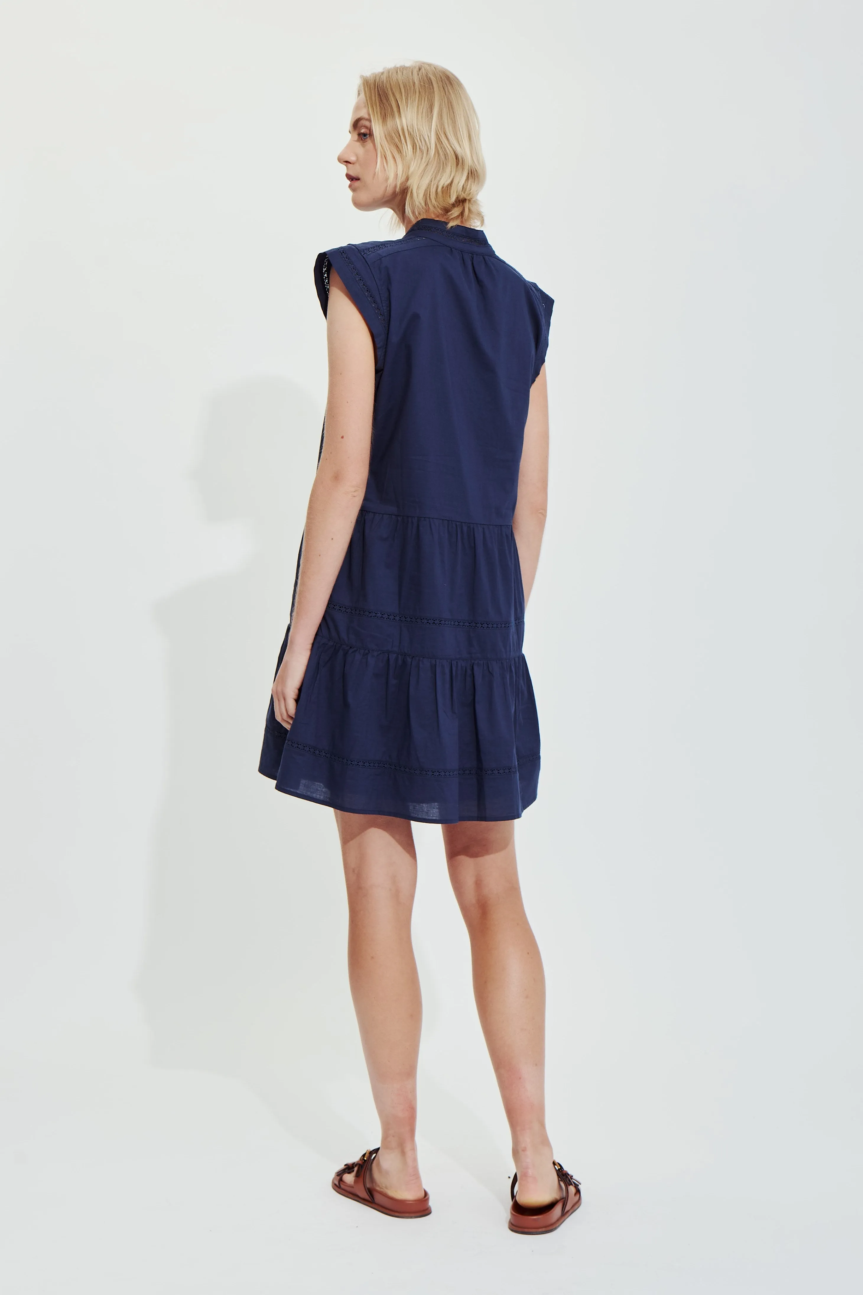 MALAGA DRESS-Navy sold by MELISSA NEPTON product image thumbnail 2