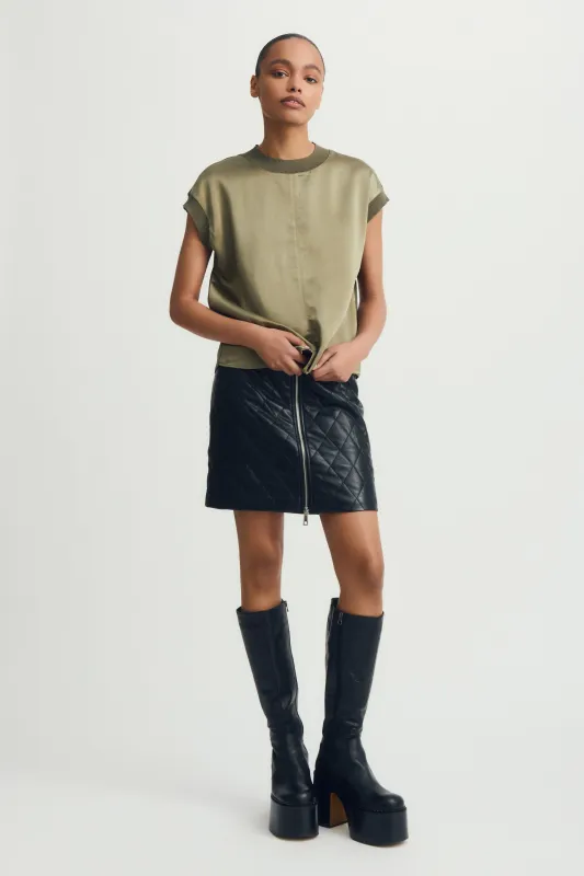 GAYLOR TOP-Dk khaki sold by MELISSA NEPTON