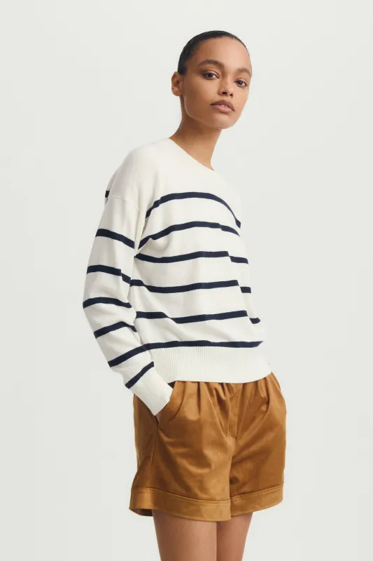 MARYAM SHORT-Amber suede sold by MELISSA NEPTON