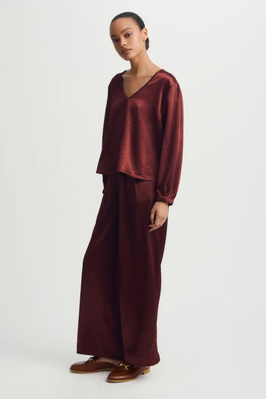 EILEEN PANT-Burgundy sold by MELISSA NEPTON