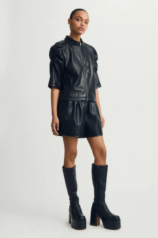 LINA ZIP-UP TOP-Black sold by MELISSA NEPTON