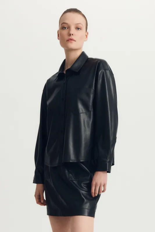 DRIANE SHIRT-Black made by MELISSA NEPTON