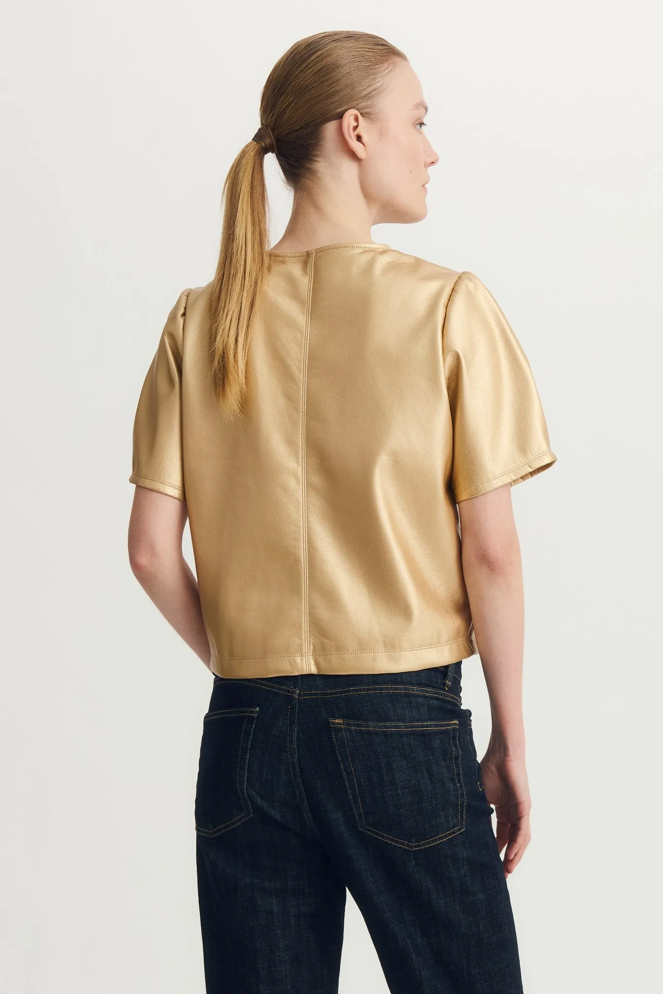 HOUSTON TOP-Metallic gold sold by MELISSA NEPTON product image thumbnail 2