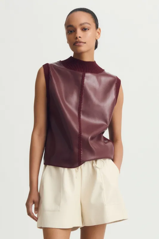 NICO TOP-Dk burgundy sold by MELISSA NEPTON