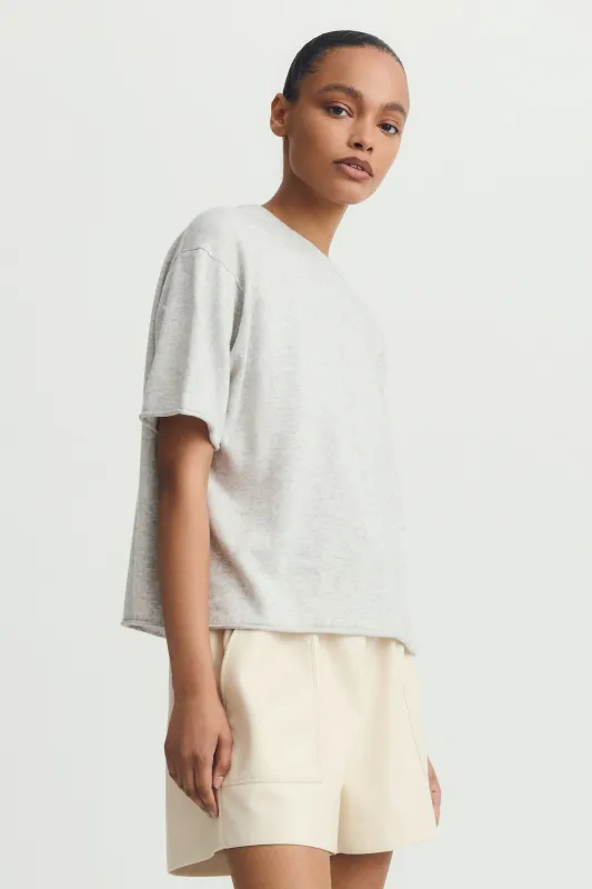 SOFIA SWEATER-Lt grey mix sold by MELISSA NEPTON