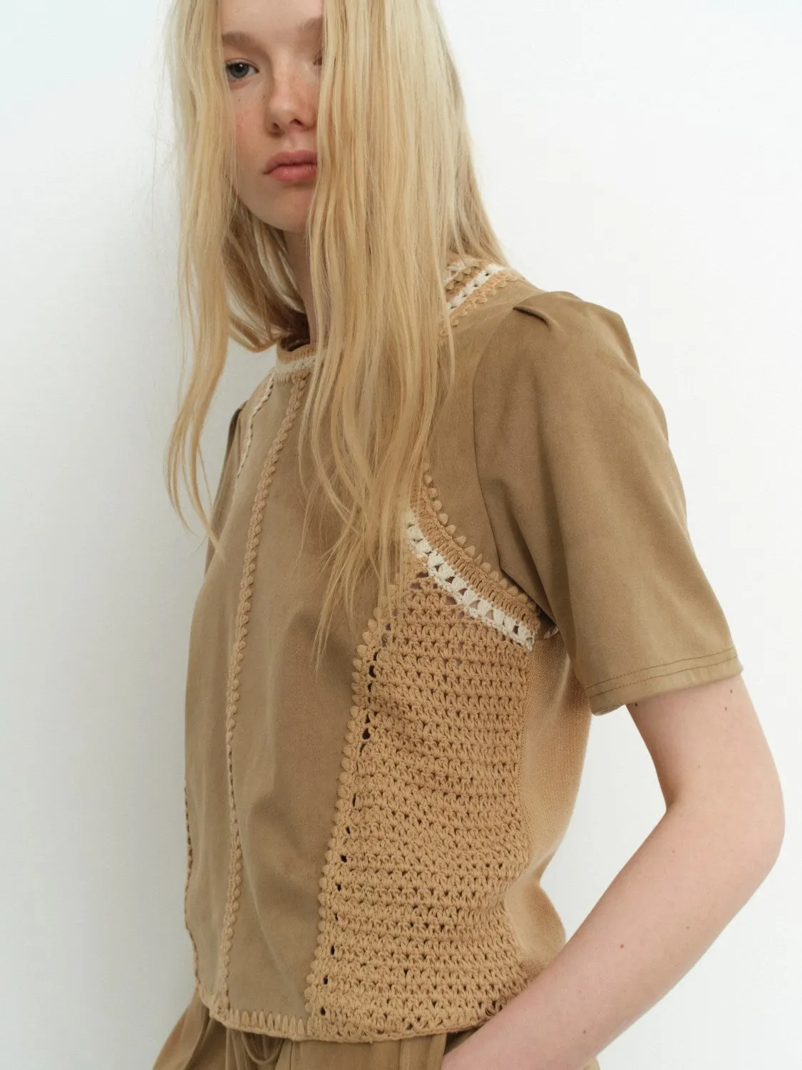 OLEN-Champagne suede sold by MELISSA NEPTON product image thumbnail 2