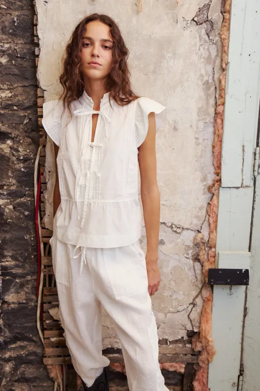 CRISSY BLOUSE-Off white sold by MELISSA NEPTON