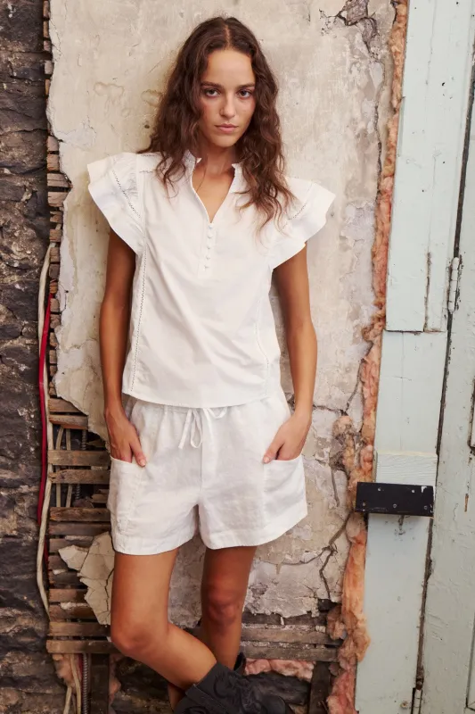 MANA BLOUSE-Off white sold by MELISSA NEPTON