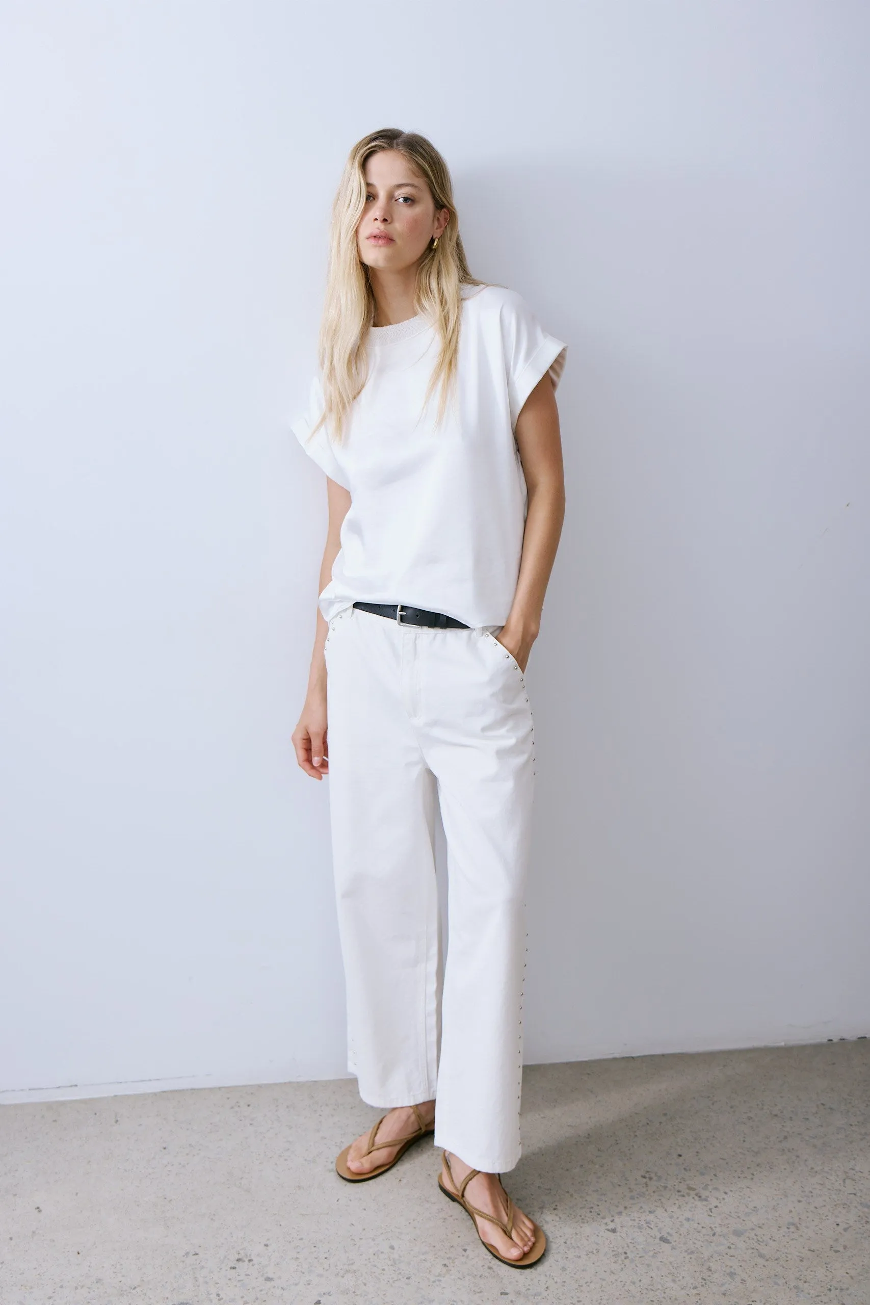 LEAH TOP-Off white sold by MELISSA NEPTON product image thumbnail 2