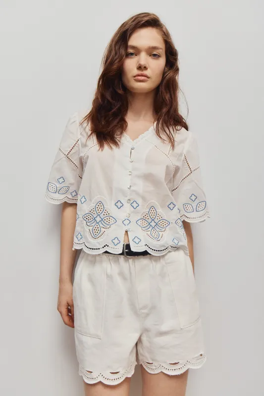 ARIANA BLOUSE-Off white sold by MELISSA NEPTON