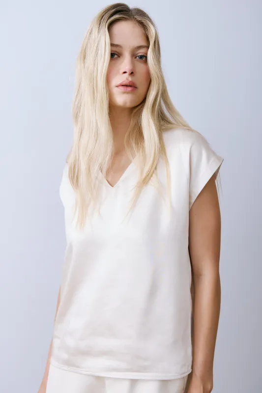 GARICK TOP-Lt beige made by MELISSA NEPTON