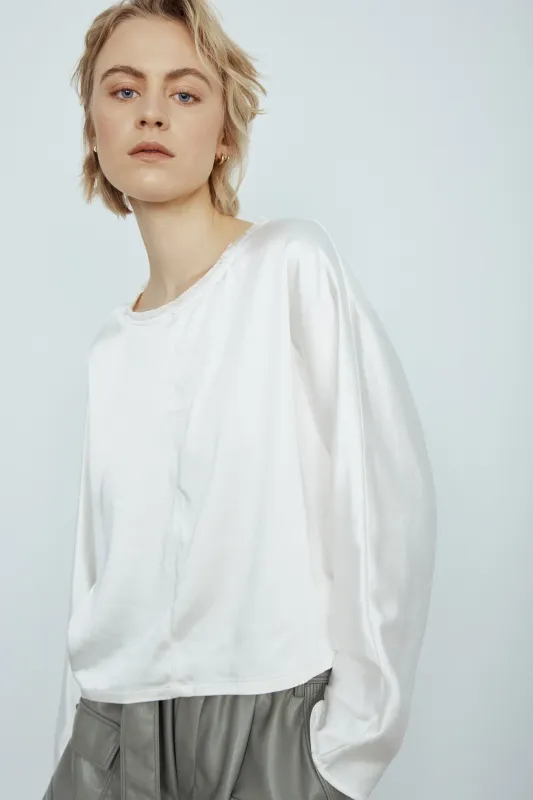 TENESI TOP-Off white made by MELISSA NEPTON