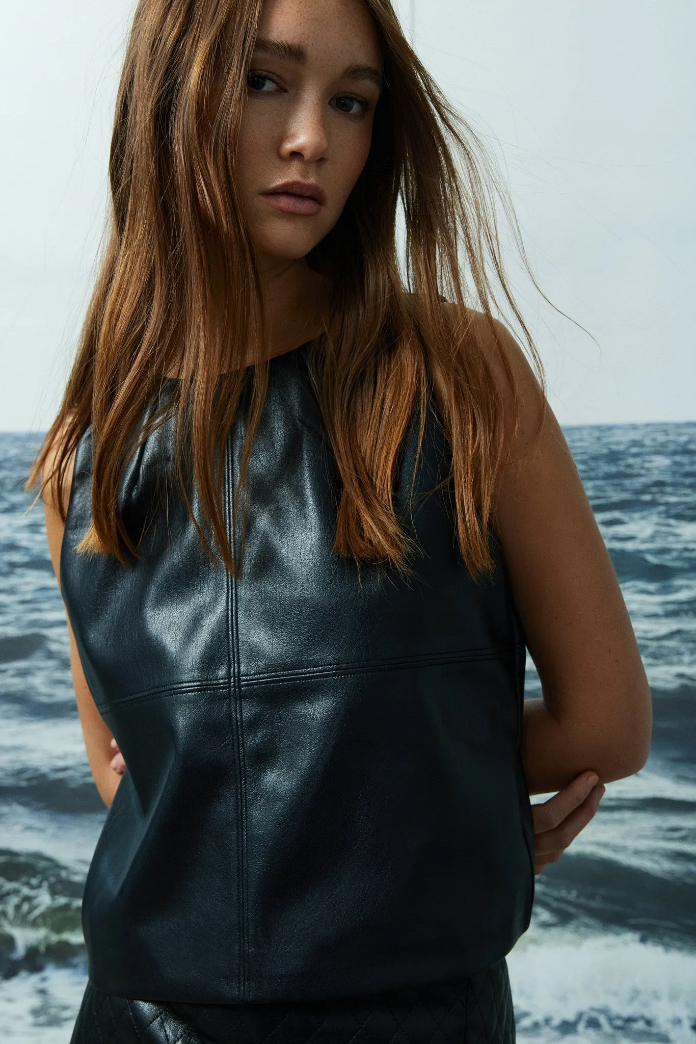 MIRENA TOP-Black sold by MELISSA NEPTON