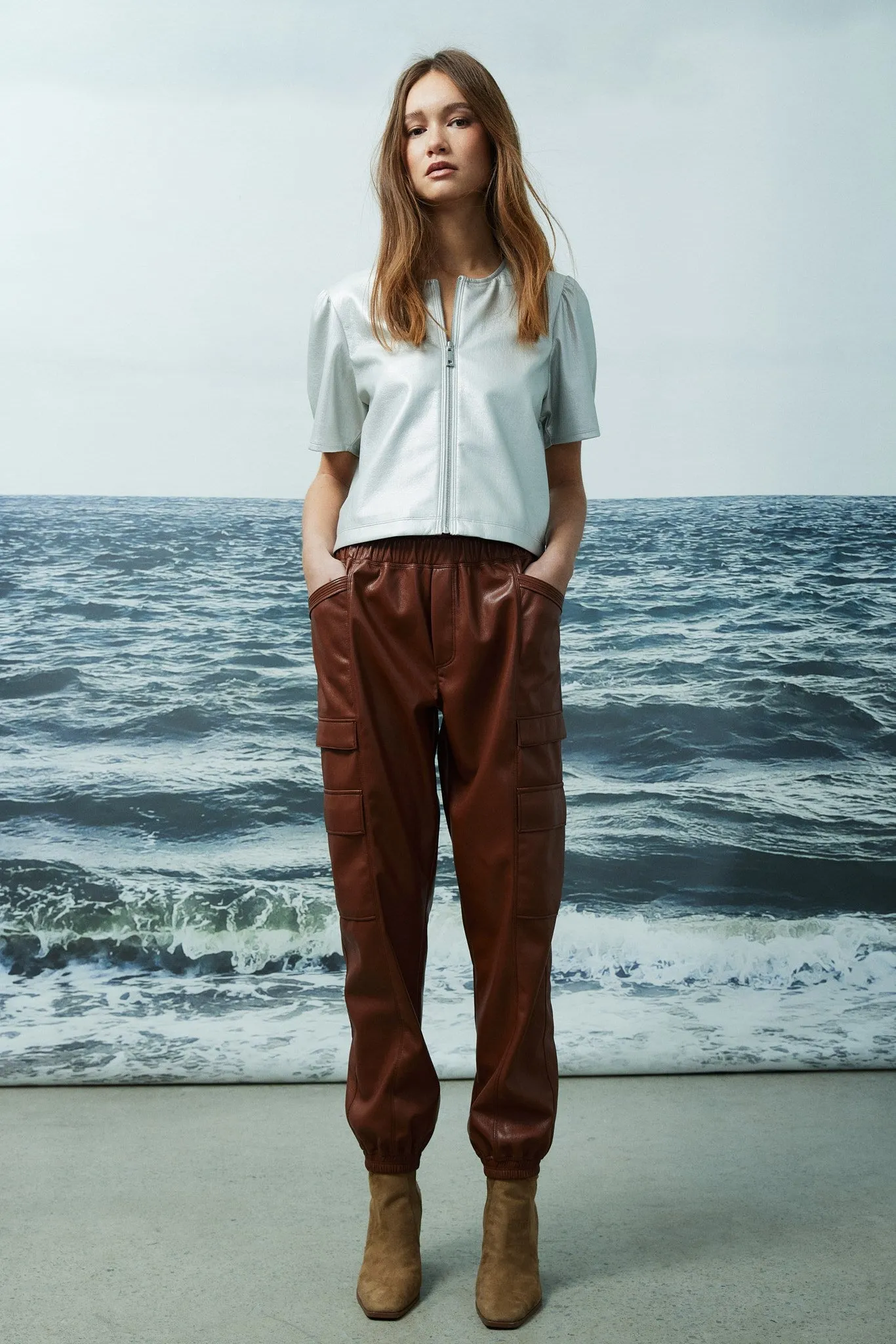 HOUSTON TOP-Metallic silver sold by MELISSA NEPTON product image thumbnail 3