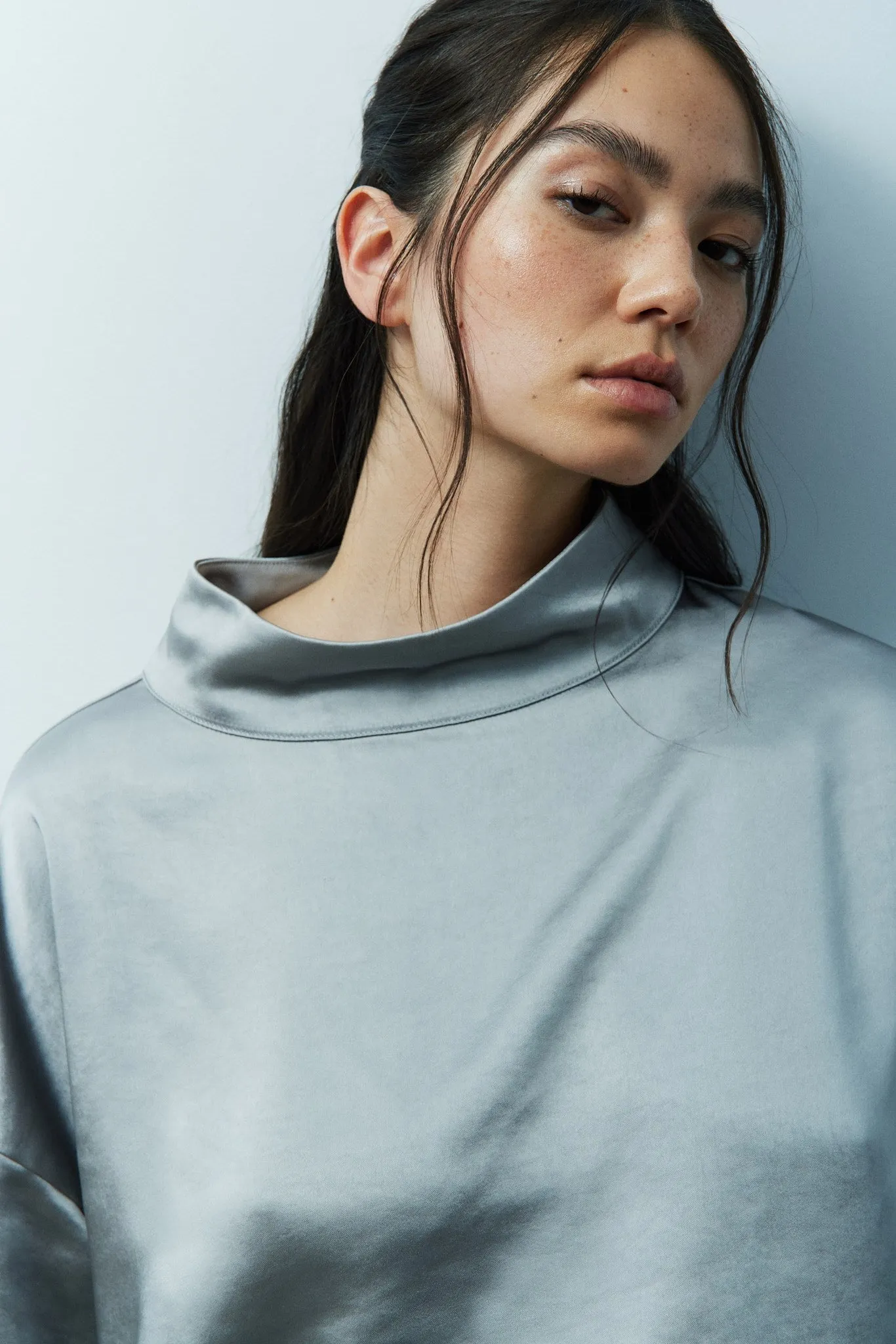 CHARLYNE BLOUSE-Perfect grey sold by MELISSA NEPTON product image thumbnail 2