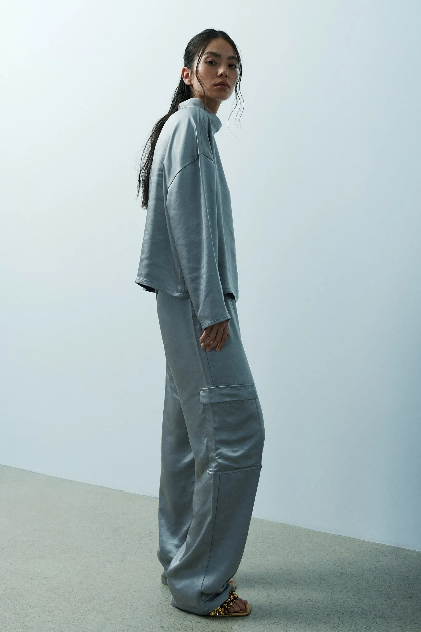 CHARLYNE BLOUSE-Perfect grey sold by MELISSA NEPTON product image thumbnail 3