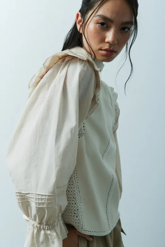 AGATH TOP-Lt beige sold by MELISSA NEPTON