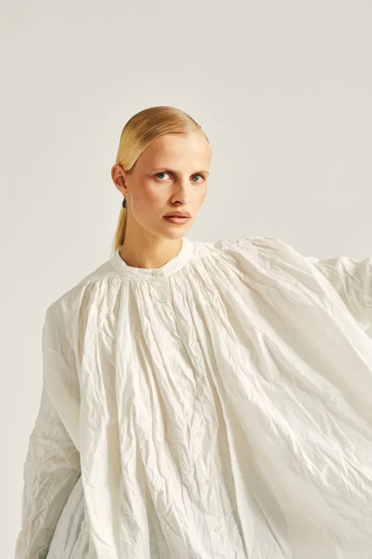 CHRYSANTHEME SHIRT - PAPER - WHITE made by Casey Casey