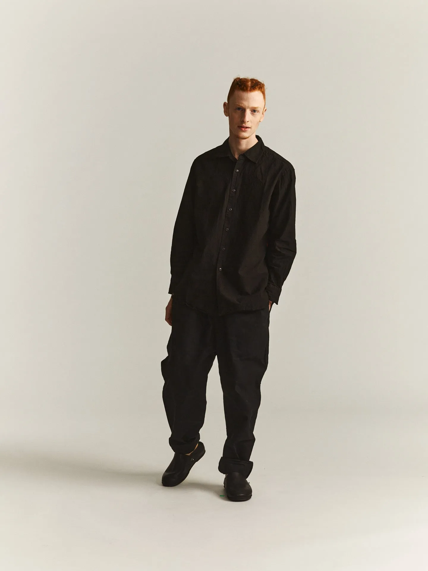 BIG RACCOURCIE SHIRT - H COT - BLACK sold by Casey Casey product image thumbnail 4