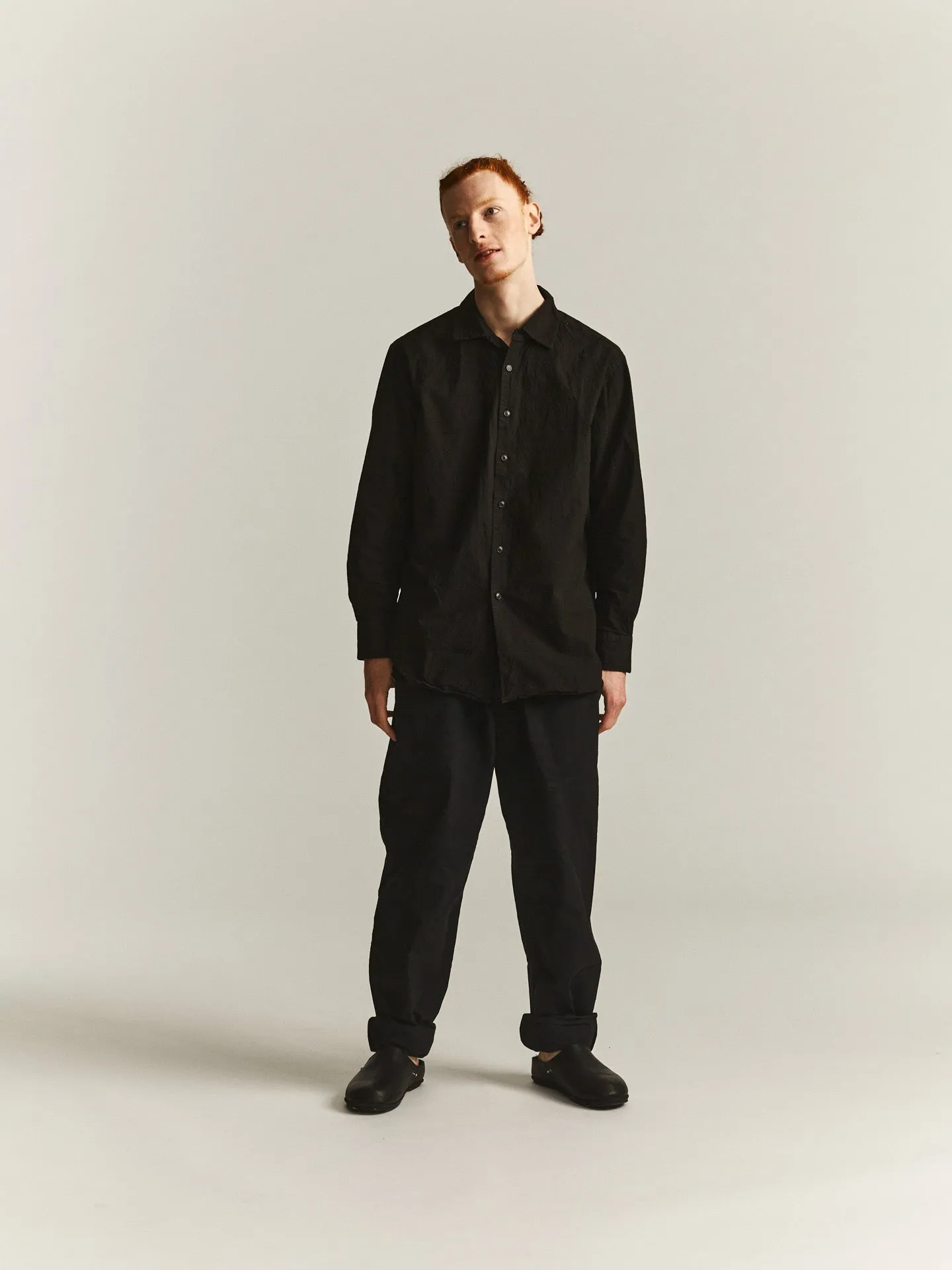 BIG RACCOURCIE SHIRT - H COT - BLACK sold by Casey Casey product image thumbnail 2