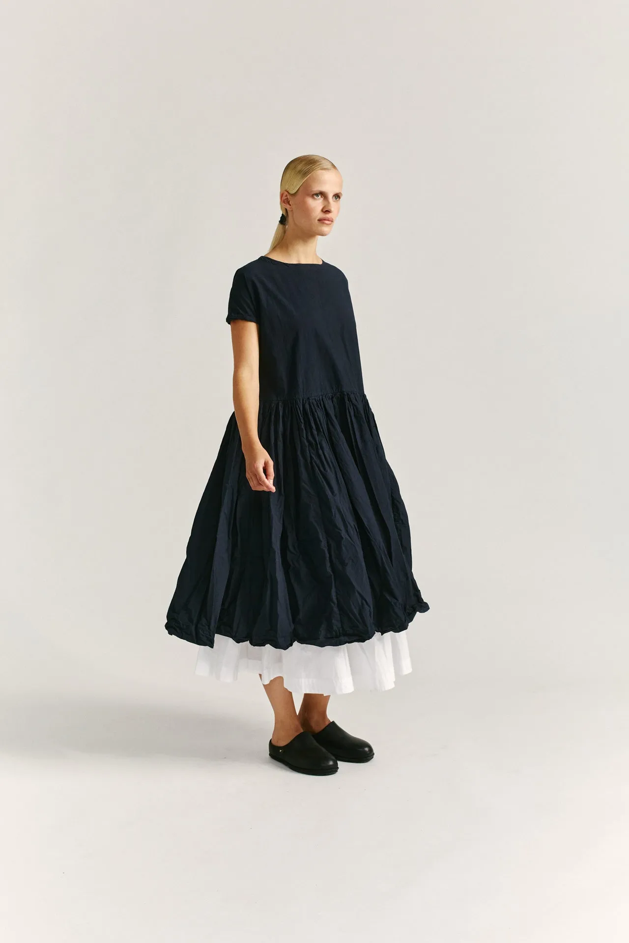 PASHA ROUCH DRESS - PAPER - DARK NAVY sold by Casey Casey product image thumbnail 3