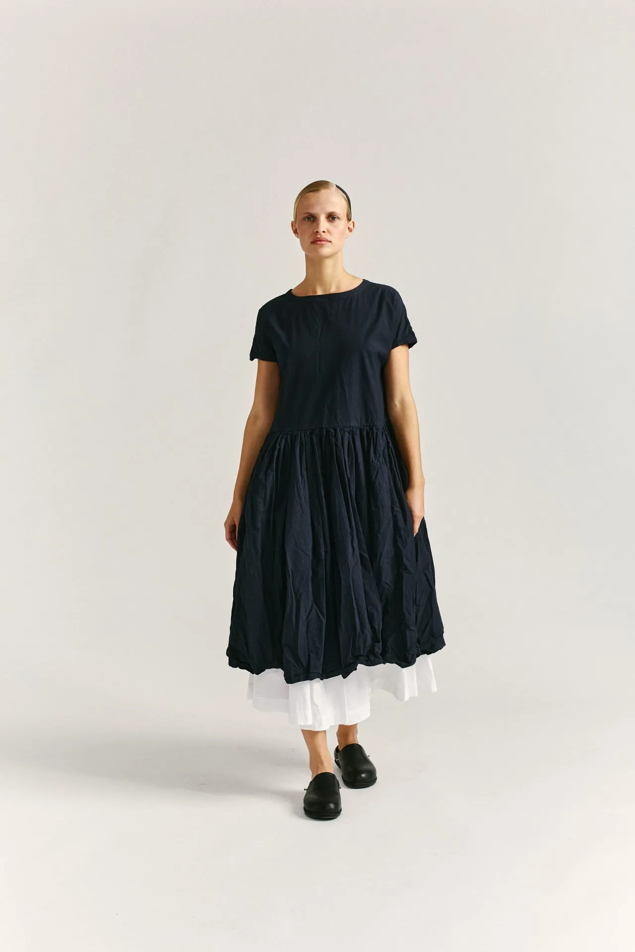 PASHA ROUCH DRESS - PAPER - DARK NAVY sold by Casey Casey product image thumbnail 2