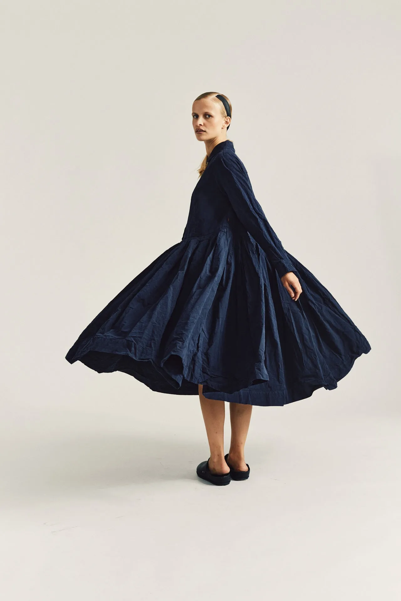 MOLAYEN DRESS - TOUGH COT - NAVY sold by Casey Casey Womens