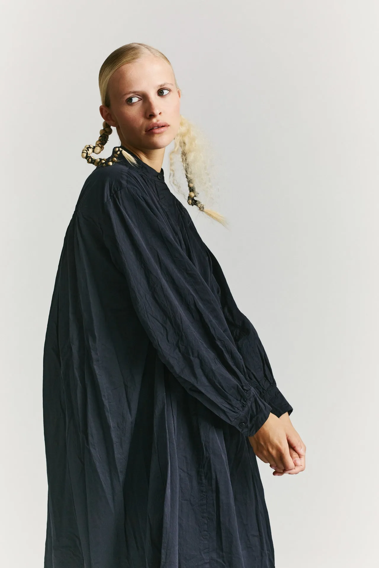 YUKA DRESS - PAPER SAT - NIGHT sold by Casey Casey Womens product image thumbnail 2