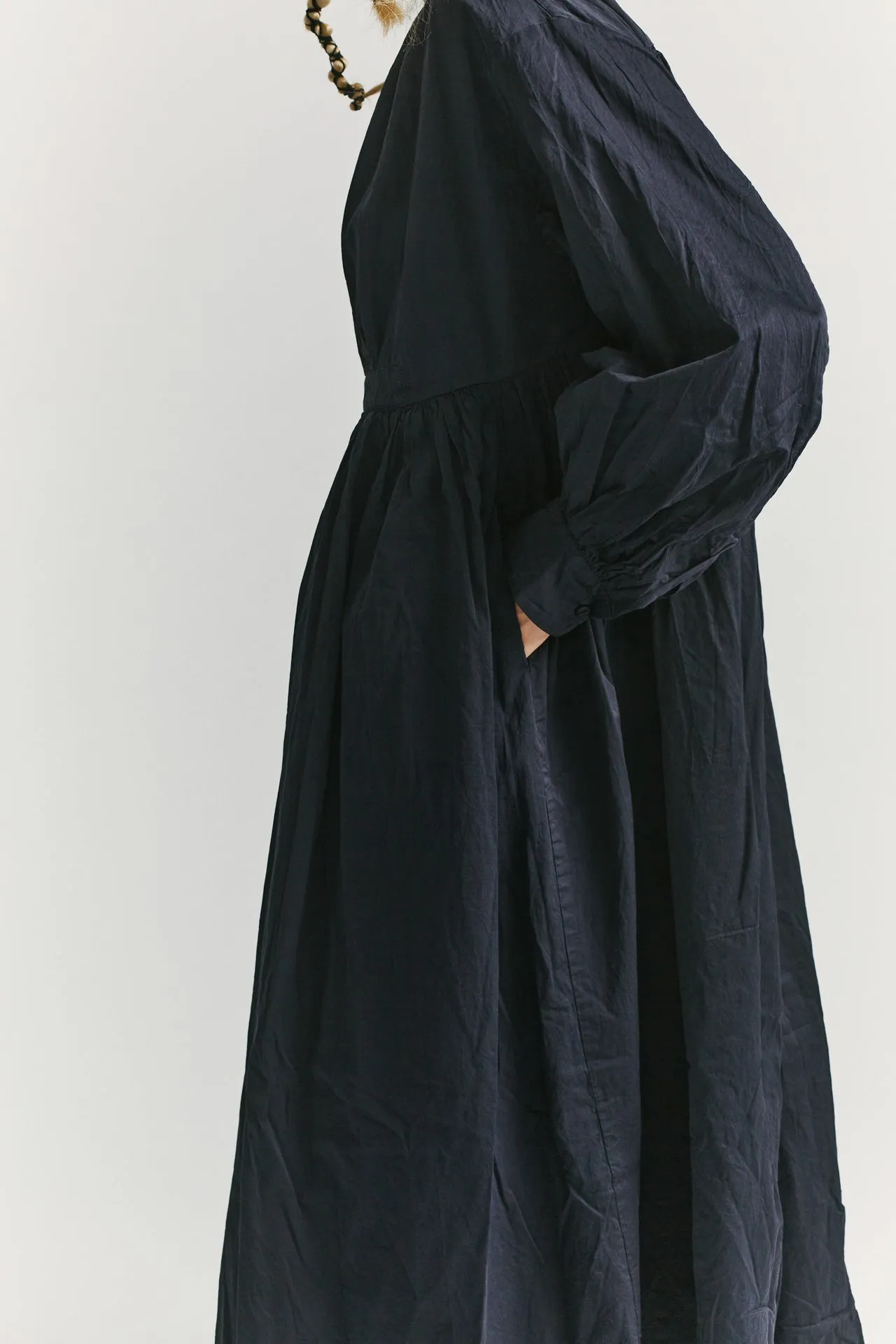 YUKA DRESS - PAPER SAT - NIGHT sold by Casey Casey Womens product image thumbnail 4