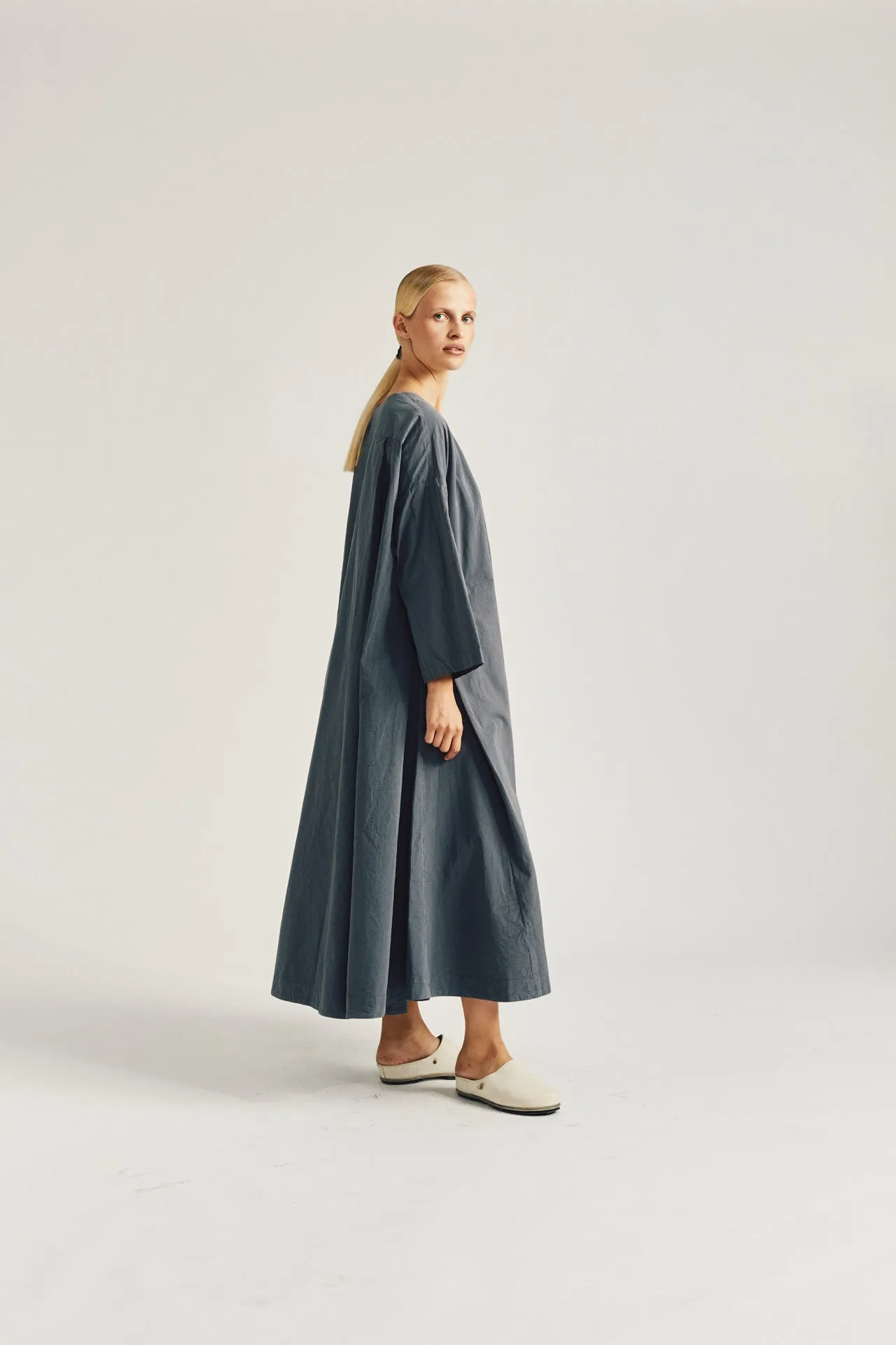 WOW LS DRESS - PAPER COT - GRAPHITE sold by Casey Casey Womens product image thumbnail 5