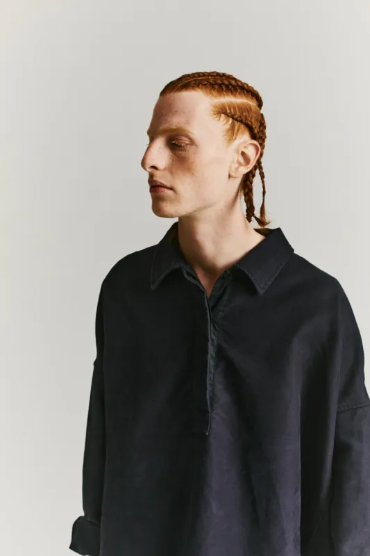 TEDY TOP - MOLESKIN - DARK NAVY made by Casey Casey