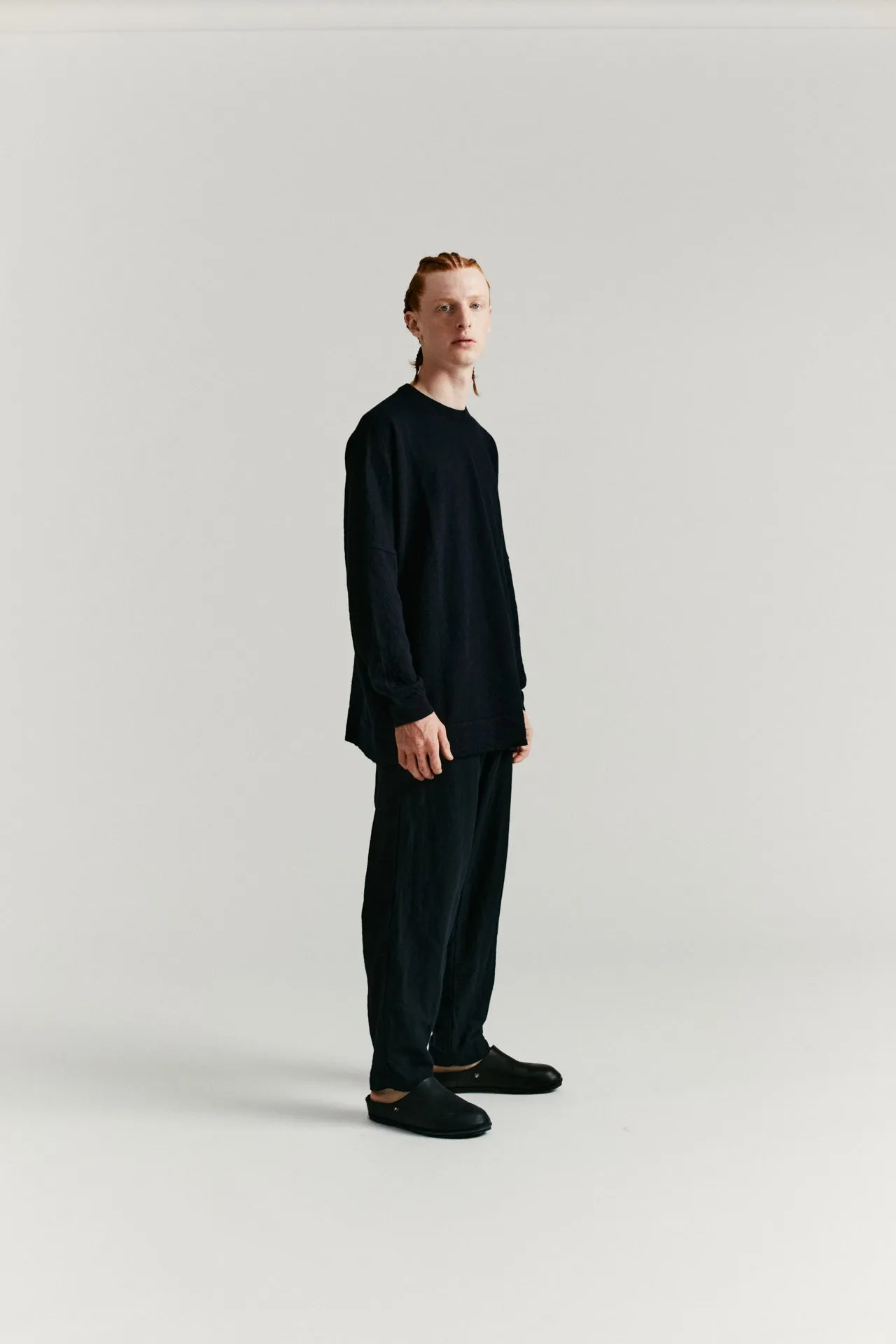 CREW NECK JUMPER -DRY WOOL - NIGHT sold by Casey Casey product image thumbnail 2