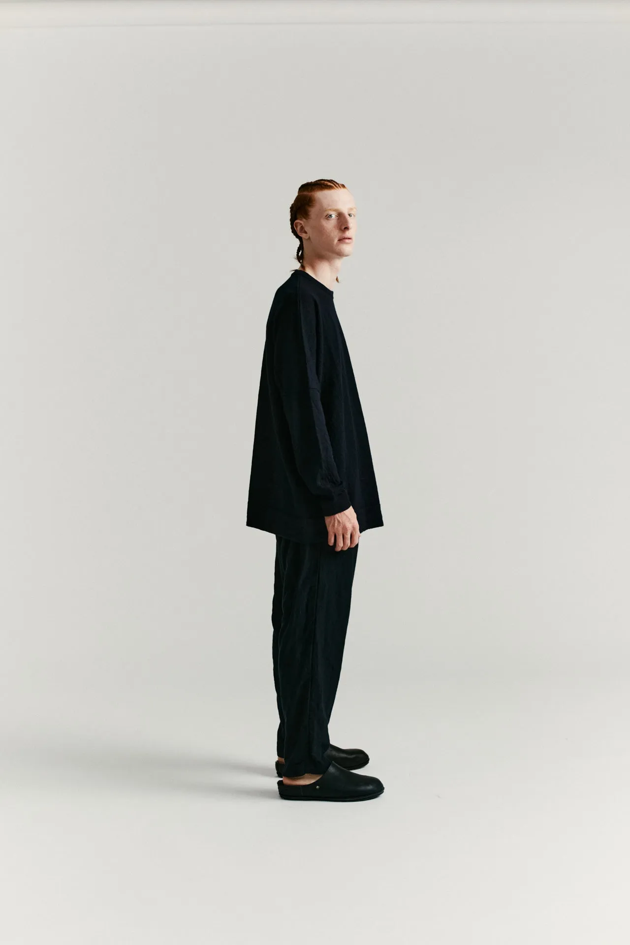 CREW NECK JUMPER -DRY WOOL - NIGHT sold by Casey Casey product image thumbnail 3