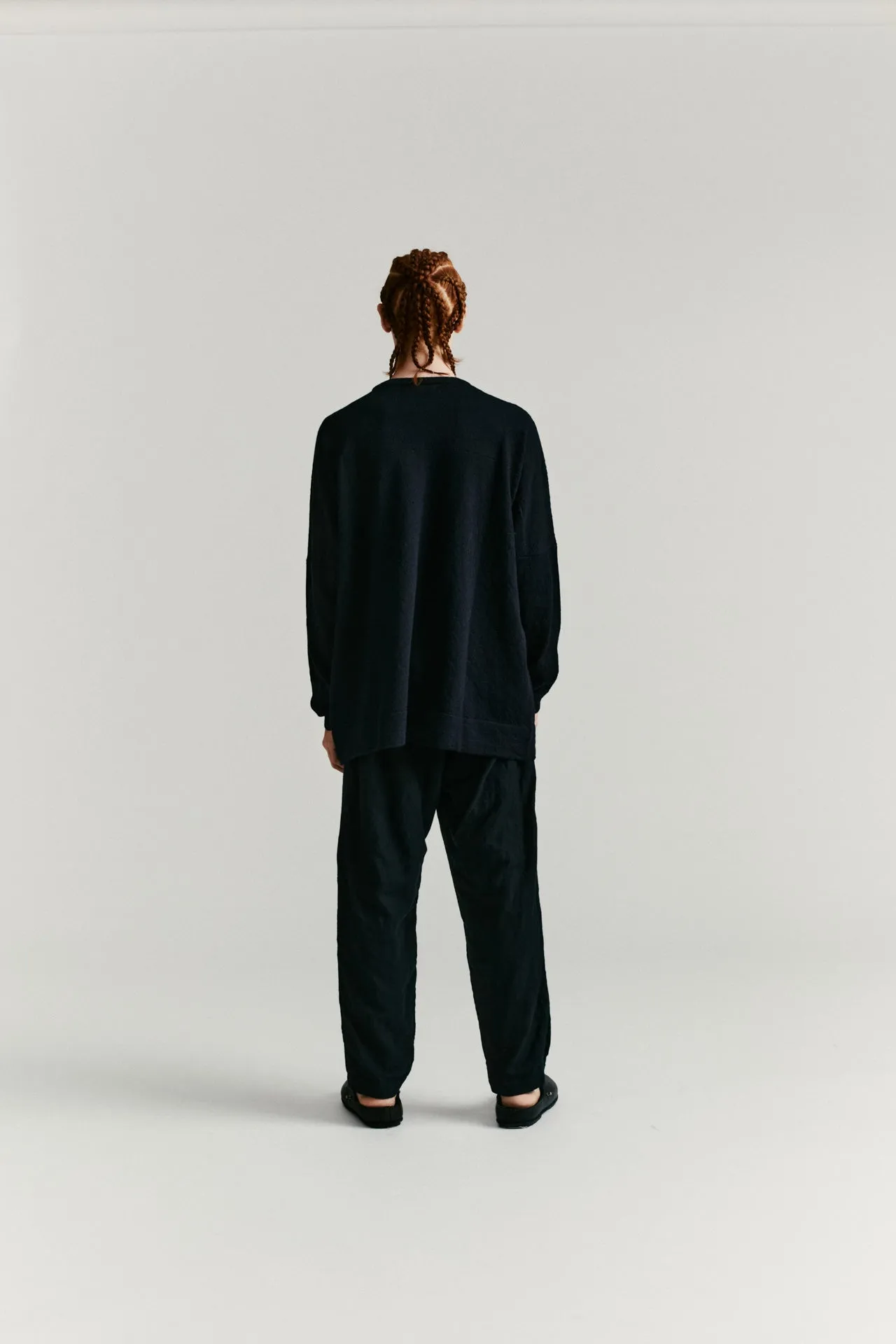 CREW NECK JUMPER -DRY WOOL - NIGHT sold by Casey Casey product image thumbnail 4