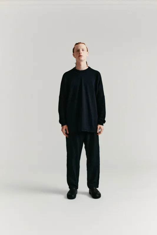 CREW NECK JUMPER -DRY WOOL - NIGHT sold by Casey Casey Womens