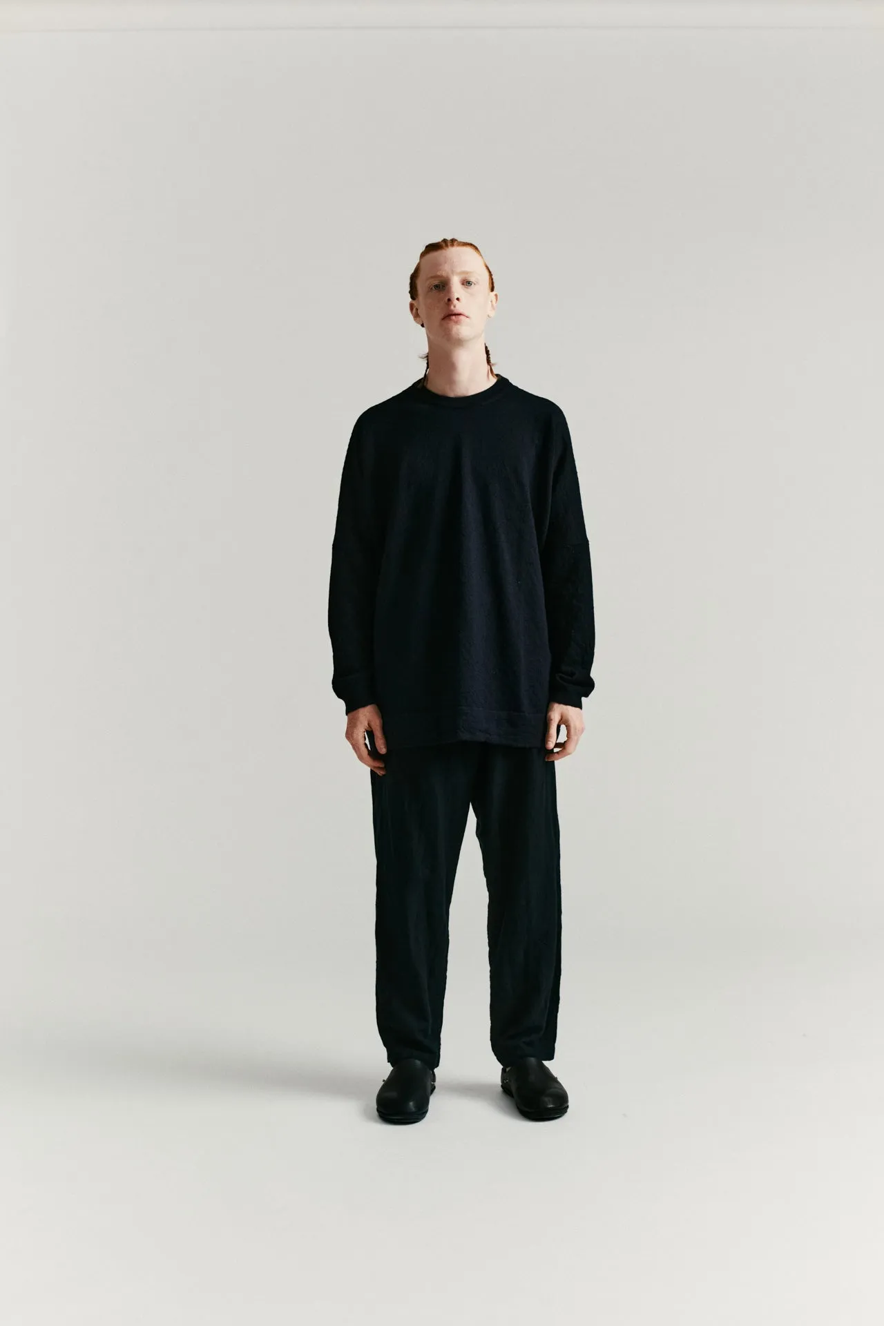 CREW NECK JUMPER -DRY WOOL - NIGHT sold by Casey Casey