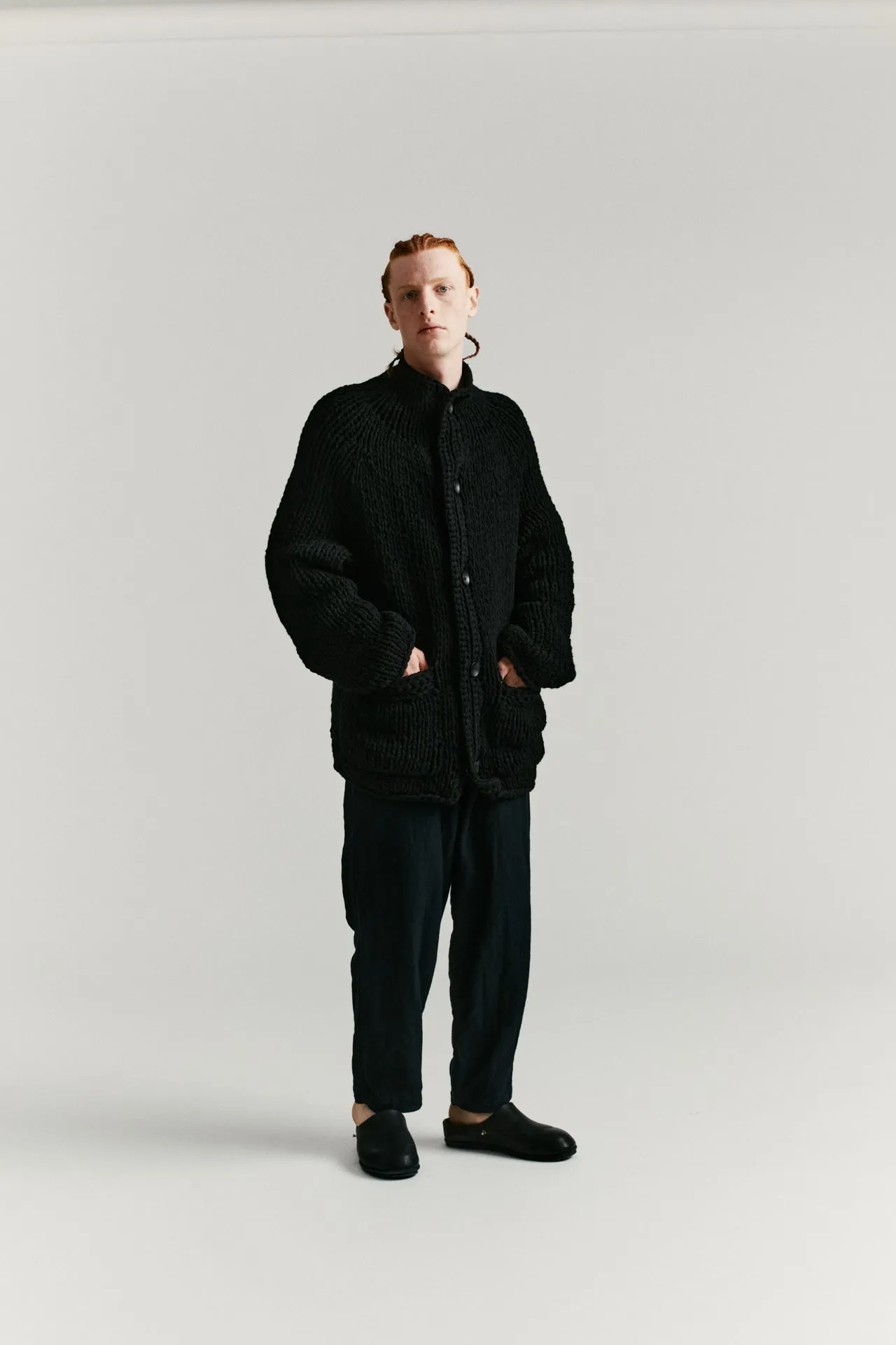 CARDIGAN - SO WOOL - BLACK sold by Casey Casey Womens