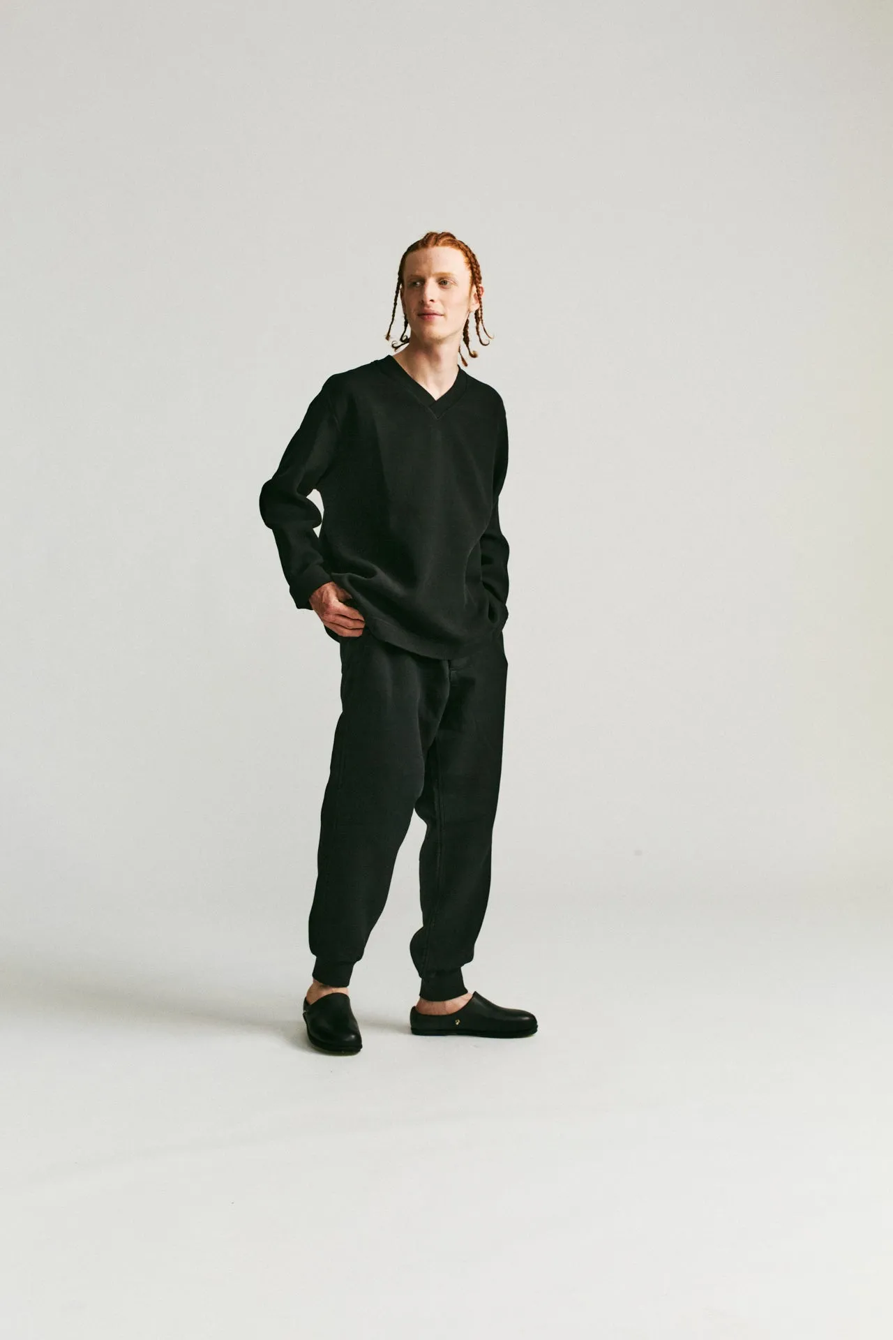 FELIX PANT - JERSEY WEAVE - ONYX sold by Casey Casey product image thumbnail 3