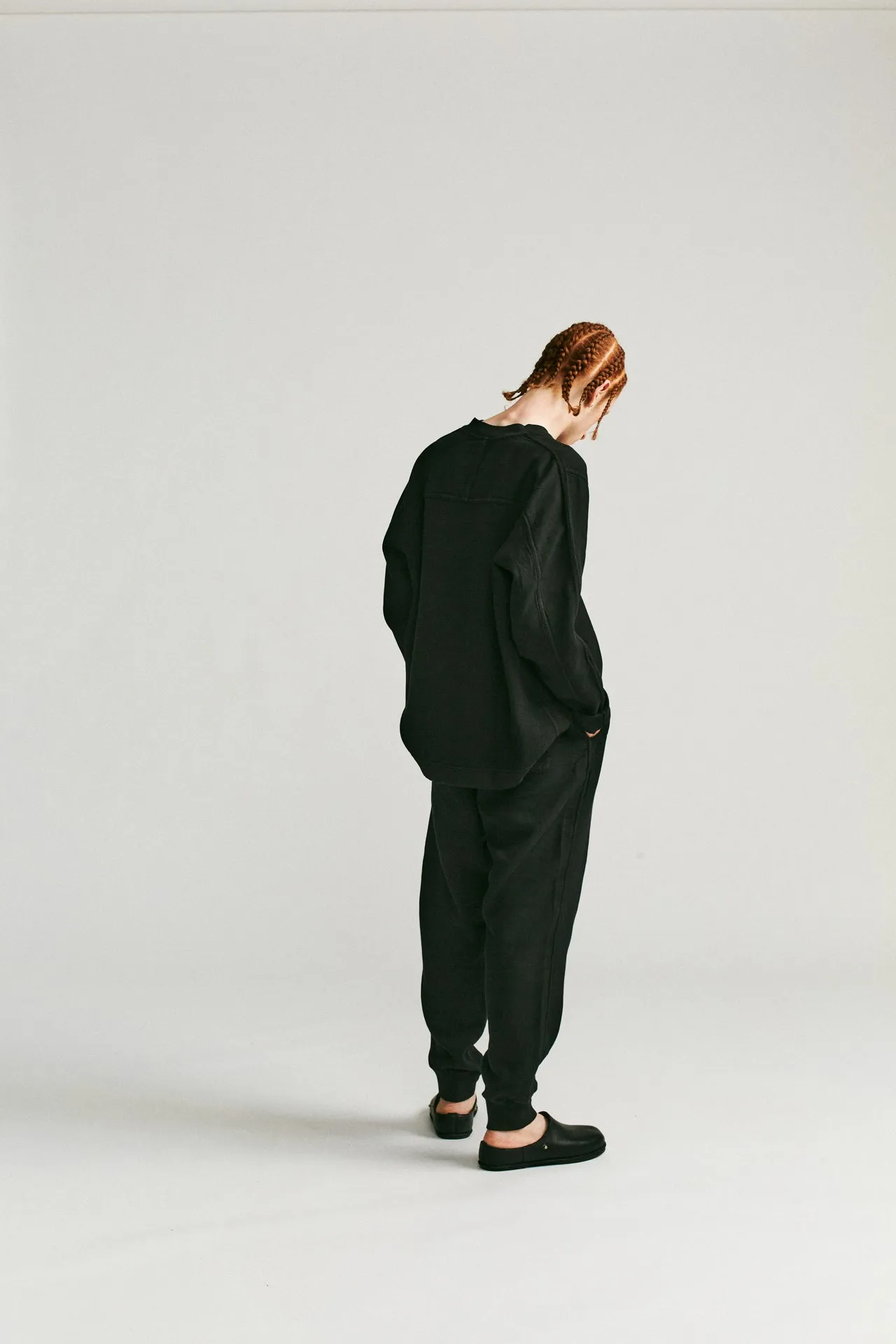 FELIX PANT - JERSEY WEAVE - ONYX sold by Casey Casey product image thumbnail 4
