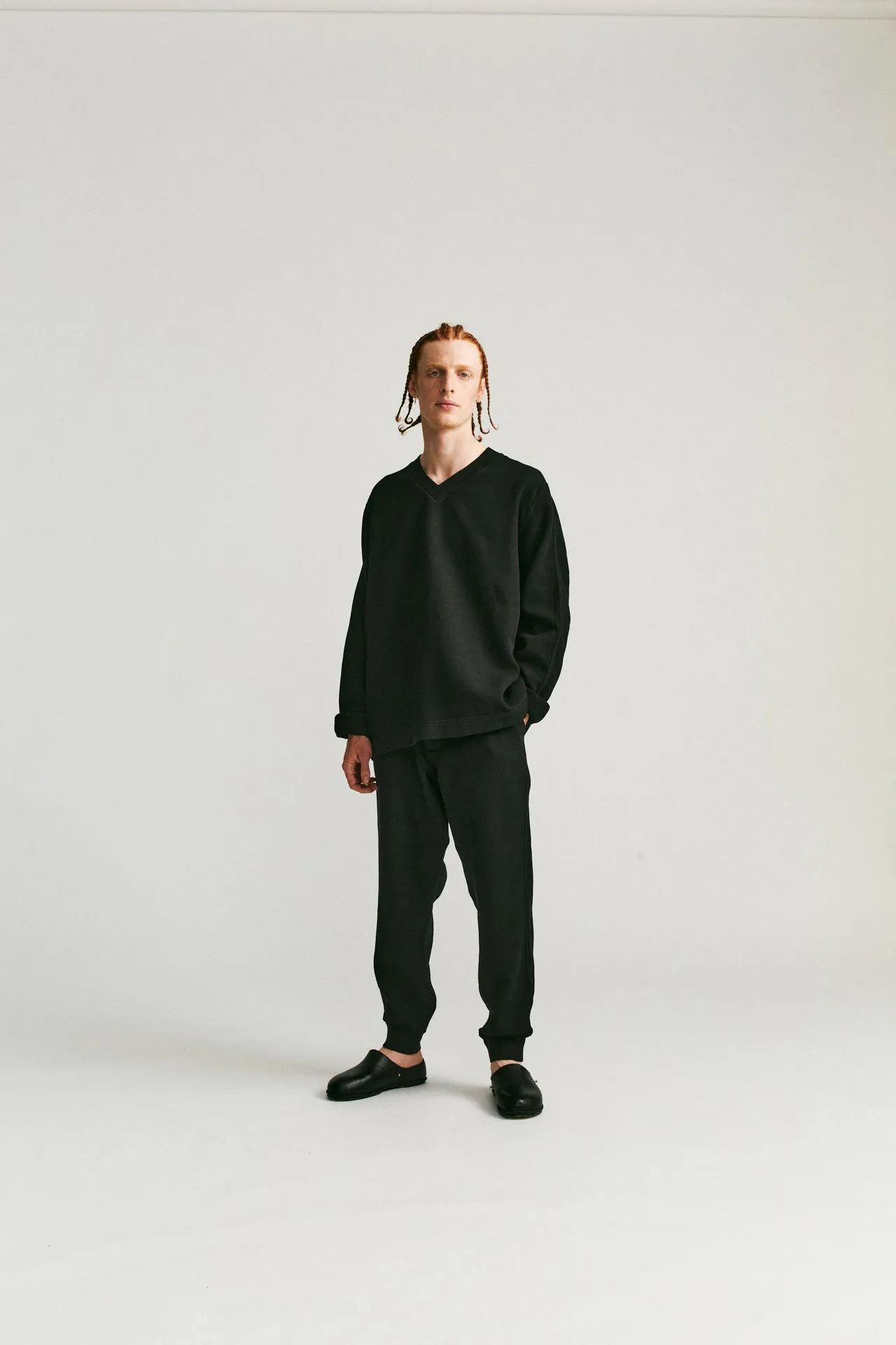 FELIX PANT - JERSEY WEAVE - ONYX sold by Casey Casey product image thumbnail 2
