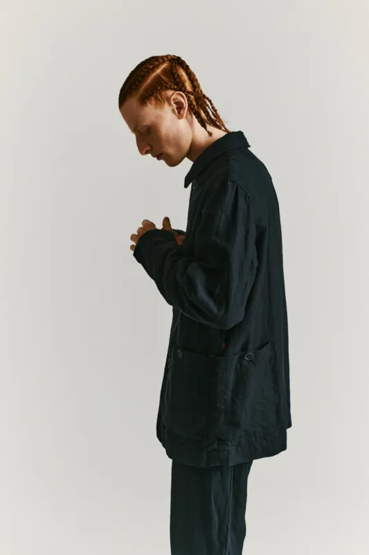 RIVOLI JACKET - FELTED - DARK NAVY made by Casey Casey