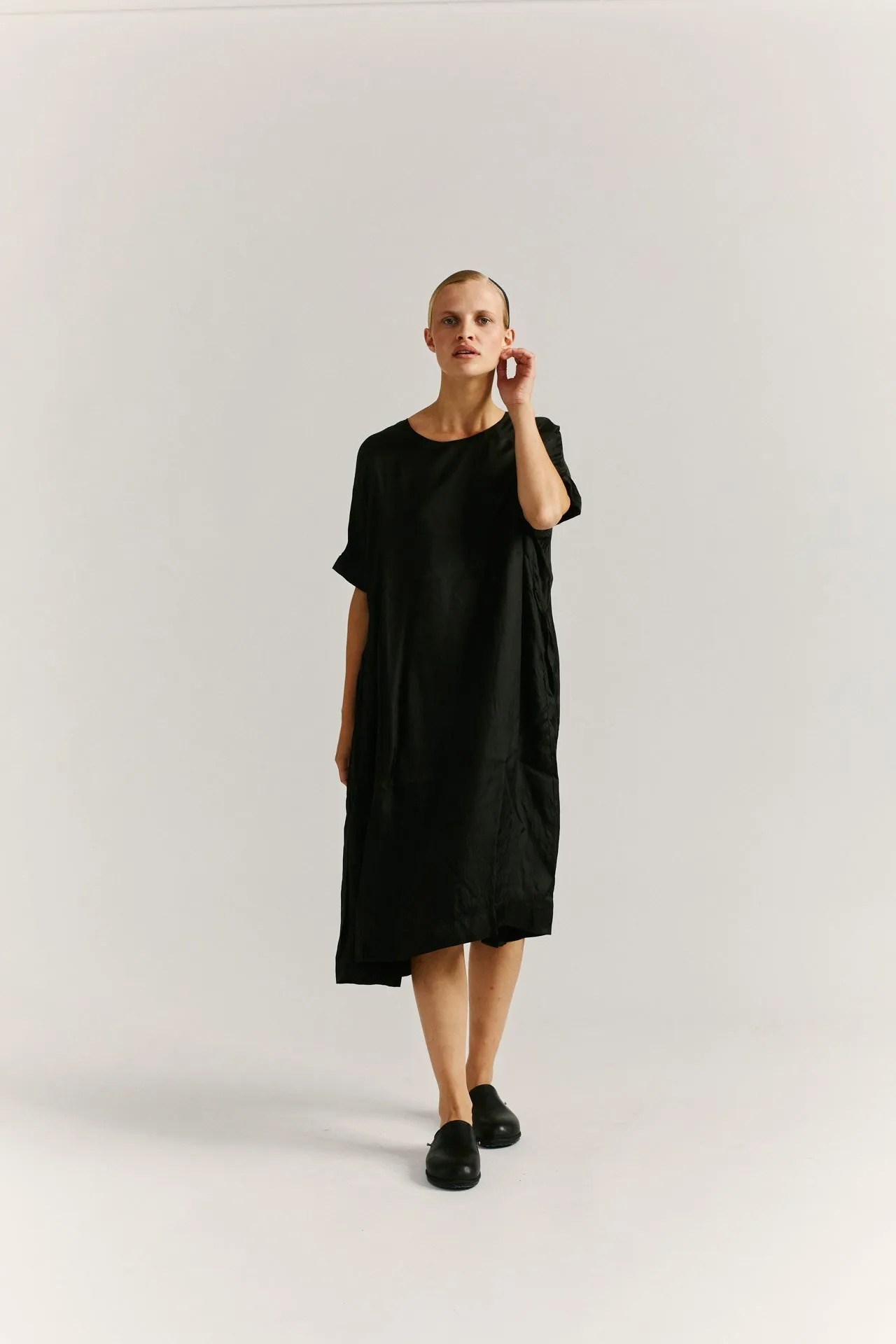 CAMISOLE DRESS - SYNABEL TWILL - BLACK sold by Casey Casey Womens product image thumbnail 2
