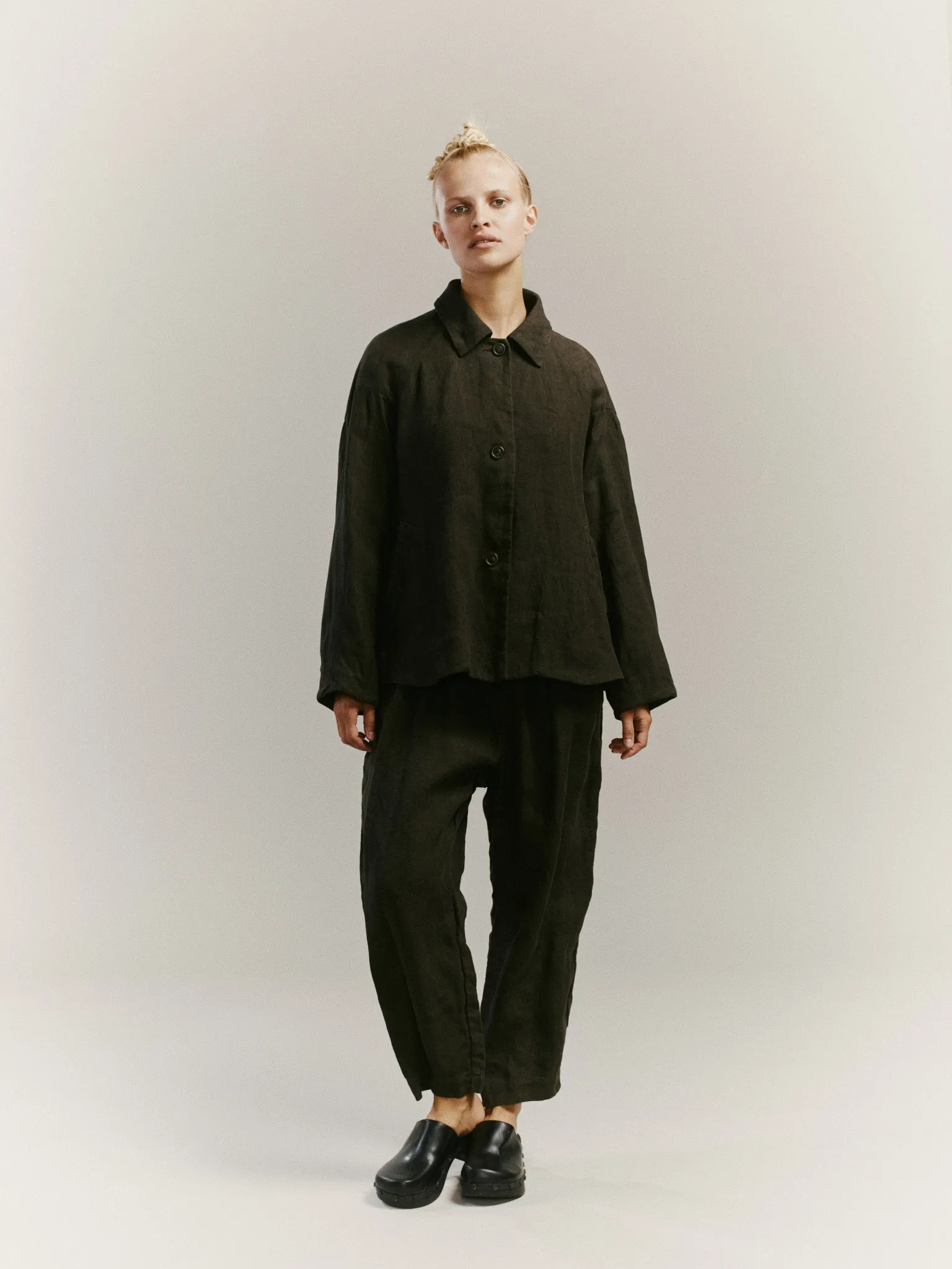 USQUEBAH PANT - HARD LIN - KHAKI sold by Casey Casey Womens