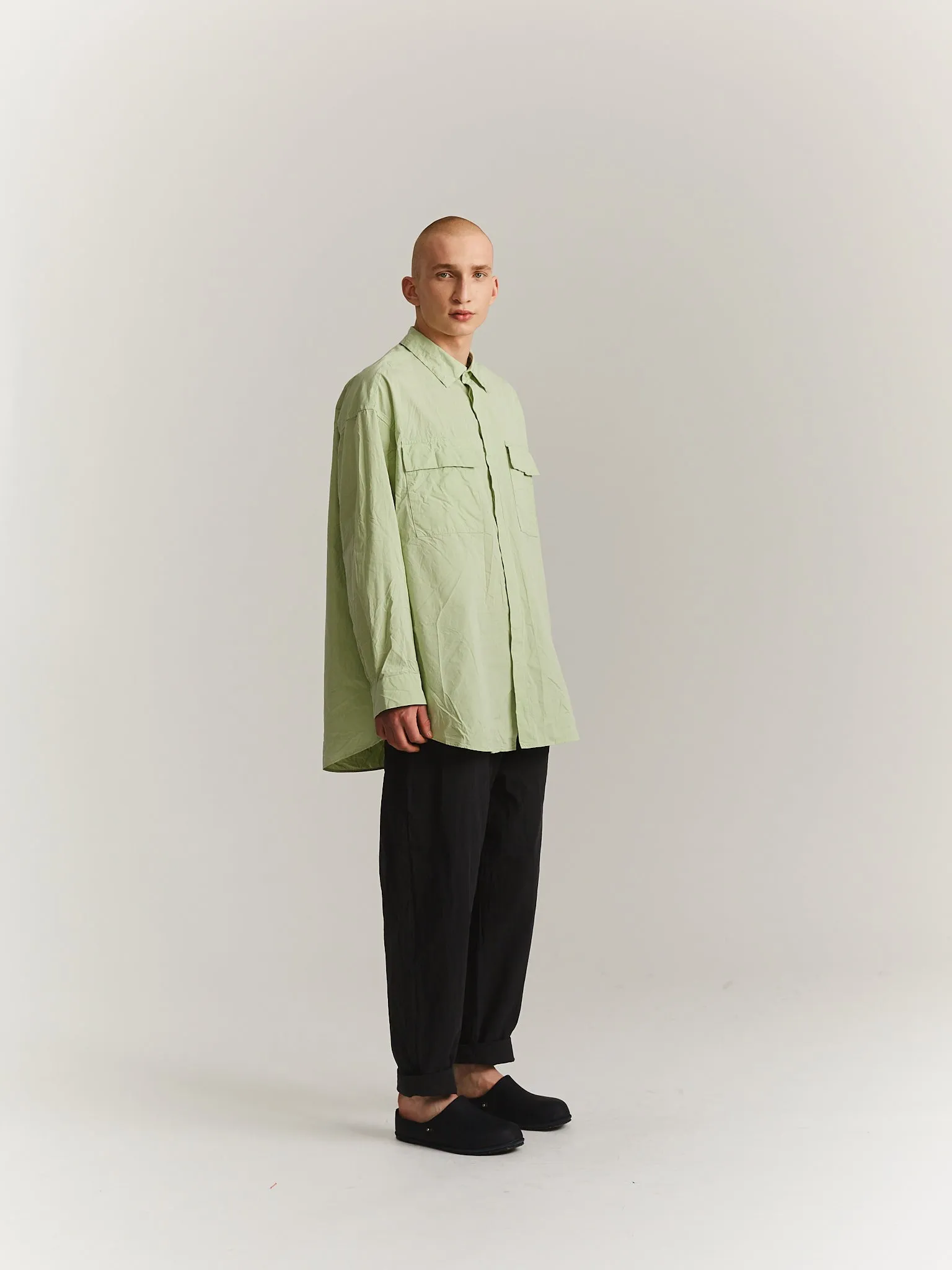 VOLUME SHIRT - PAPER COT - JADE sold by Casey Casey Womens