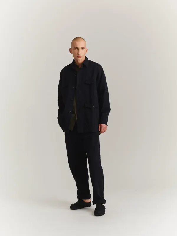 BRIGADE JACKET - MILITRY TWILL - SLATE made by Casey Casey